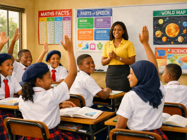 Students in class